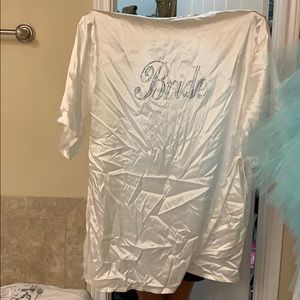 Silk BRIDE robe
